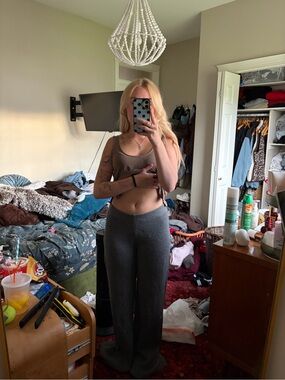 Gap knit pants grey